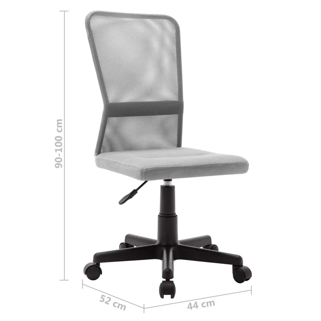 Sedia da Ufficio | Sedia da Gaming Grigia 44x52x100 cm in Tessuto a Rete