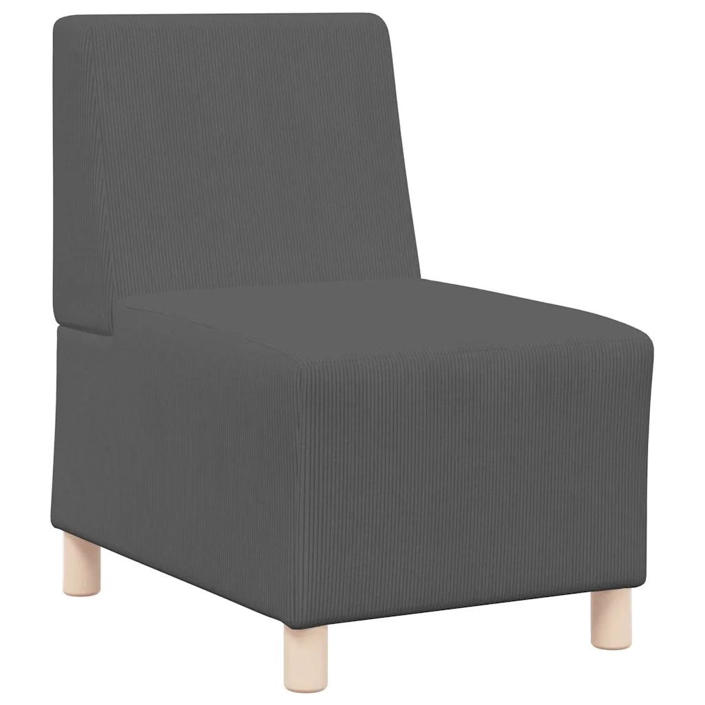 Unità di Divano Modulare Senza Braccioli 2 pcs Grigio scuro 3399777