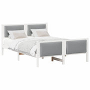 Letto matrimoniale | Letto per adulti | Struttura del letto Grigio chiaro 160 x 200 cm Tessuto