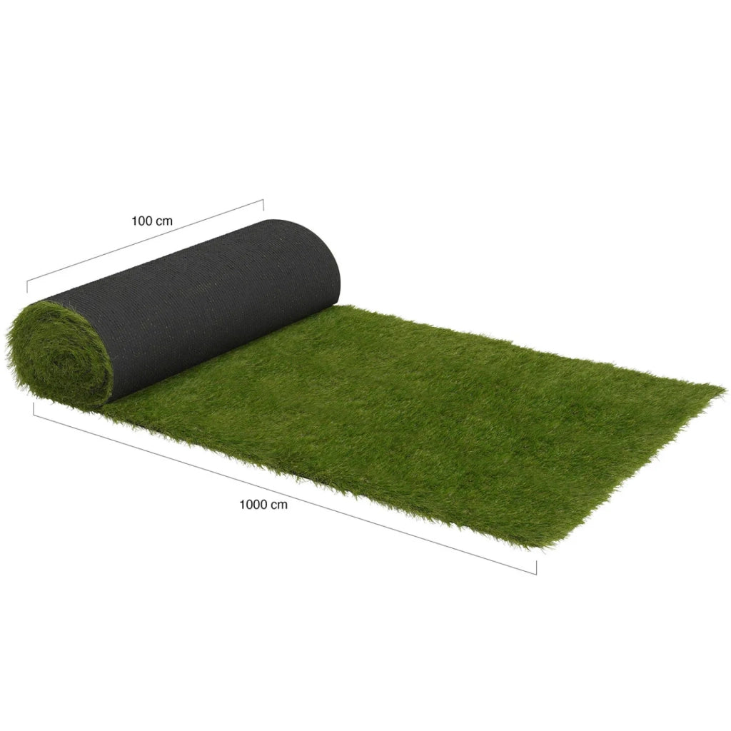 IDMarket - Erba artificiale 1x10 M spessore 40 mm per giardino e balcone