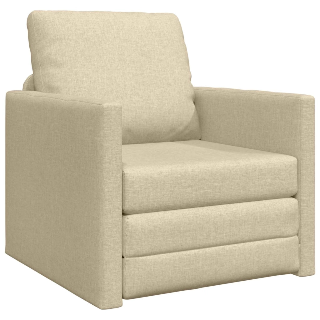 Divano letto Crema 74 x 77 x 81 cm Tessuto 4106627