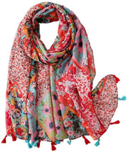 Scialle elegante lungo leggero per donna - Dimensioni 85,1 x 180,0 cm - Oversized - Caldo - Soffice