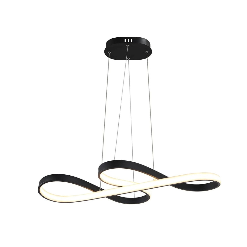 Lampada a sospensione ZMH LED nera moderna dimmerabile 47W per sala da pranzo