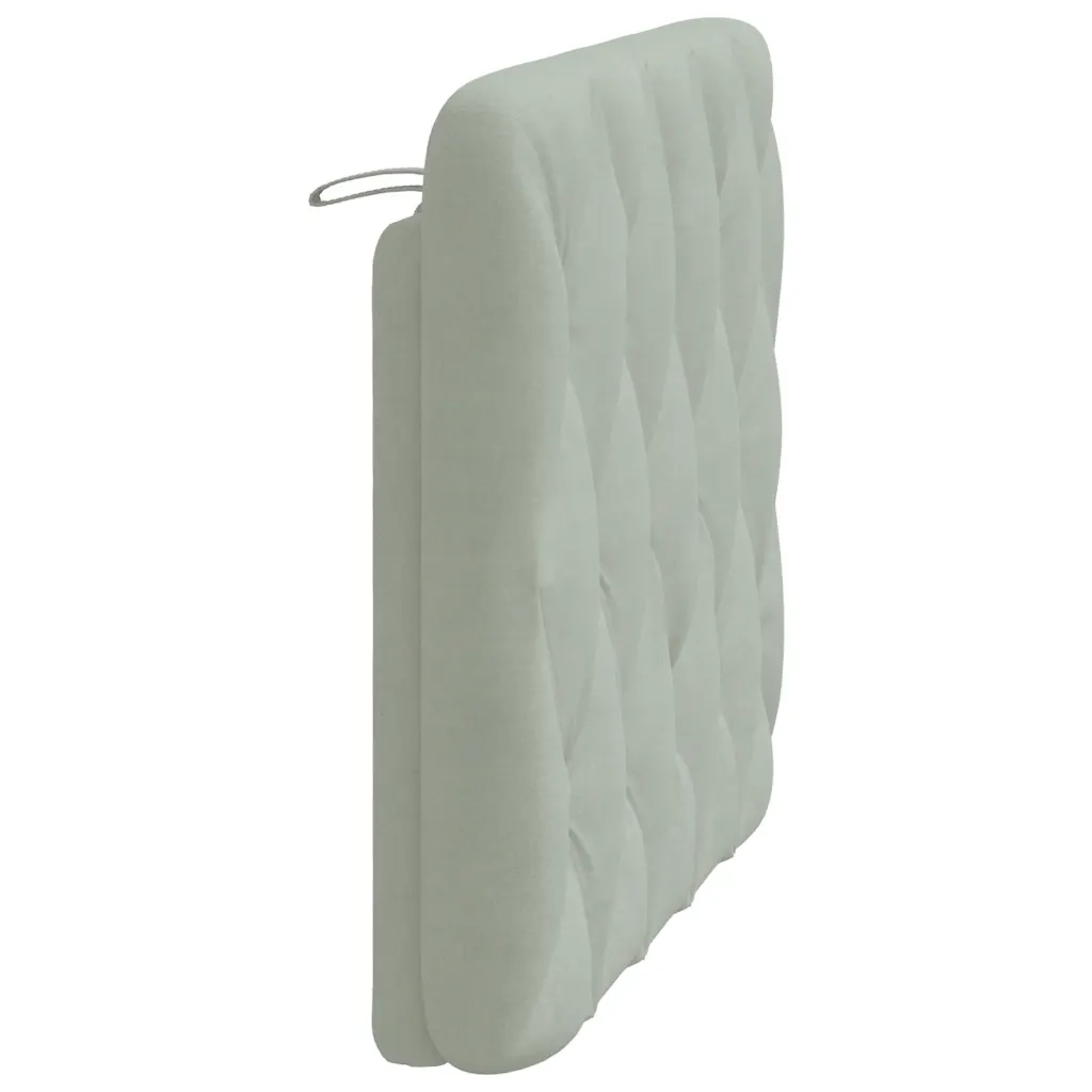 Cuscino Testiera Grigio Chiaro 100 cm in Velluto 374714