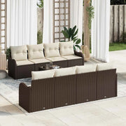 Set Divano da Giardino Marrone 55 x 55 x 37 cm polyrattan