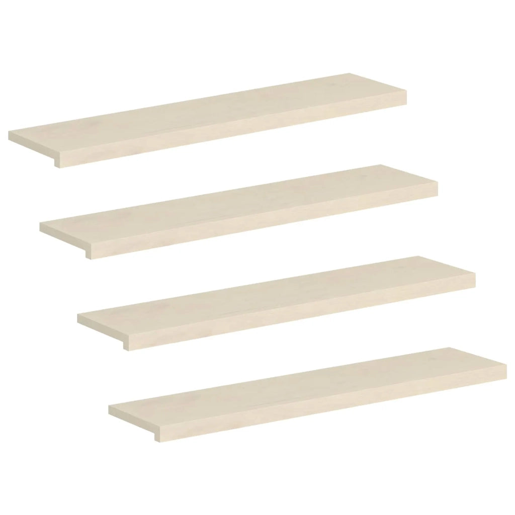 Gradini per Scale 4 pz 110 x 25 x 2 cm Bianco 3449313