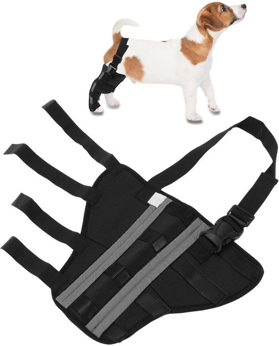 Borsa di protezione per ginocchia per cani - Adattamento respiratorio - Benda per caviglia - Benda per articolazione di sostegno - Stabilità - Ammortizzazione di shock - Sicurezza - Benda per gamba