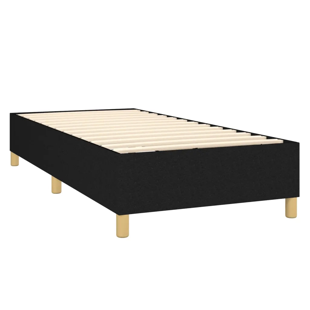 Giroletto a Molle con Materasso Nero 80x200 cm inTessuto 3142371