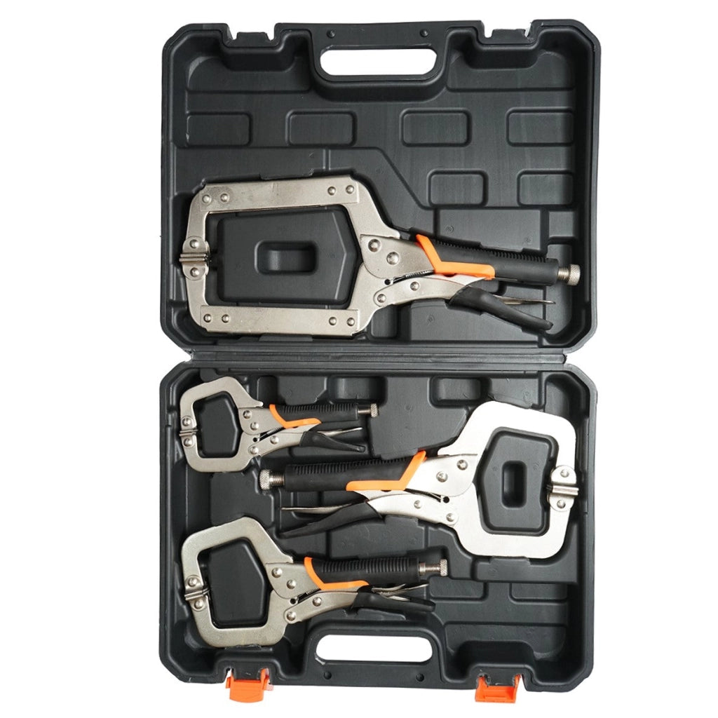 Set di pinze autobloccanti con ganasce tipo C, 4 pezzi