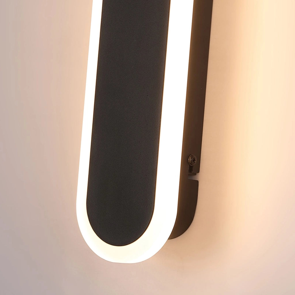 Applique da parete per esterni a LED Bordo, lunghezza 300 mm, nero