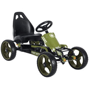 Kart a pedali ¨C Xylo ¨C sedile regolabile freno manuale ruote EVA acciaio verde nero