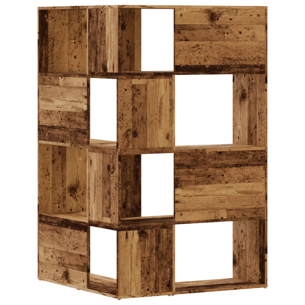 Libreria a 4 Ripiani Legno Vecchio 85x85x140 cm in Truciolare