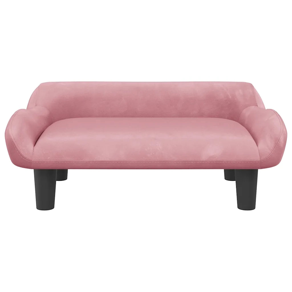 Lettino per Cani Rosa 70x40x24 cm in Velluto 171954