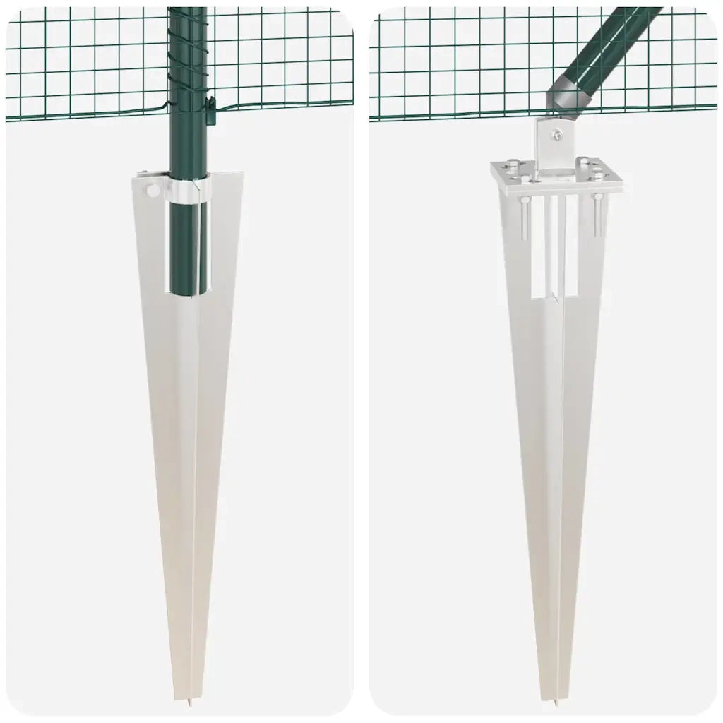 Recinzione da Giardino | Recinzione in rete saldata con punte Acciaio e PVC Verde Rete