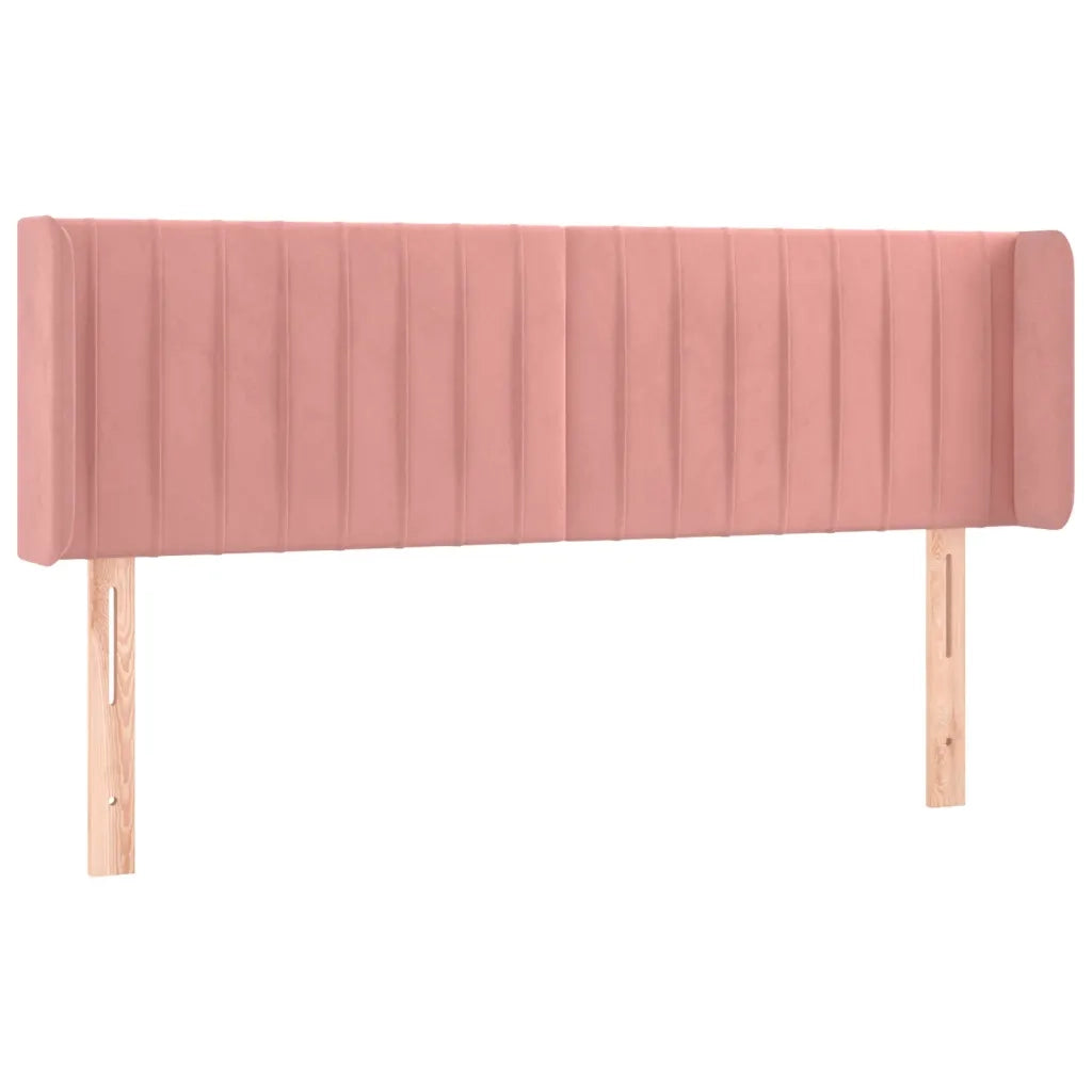 Testiera a LED Rosa 147x16x78/88 cm in Velluto 3123527