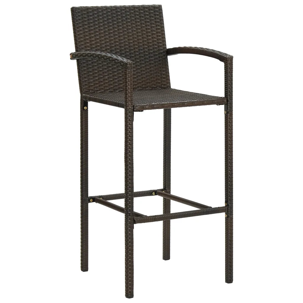 Set Bar da Giardino 5 pz | Set Salotto da Giardino Marrone