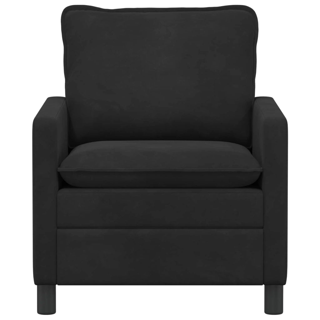 Divano Nero 76 x 81 x 87,5 cm Velluto 42028760