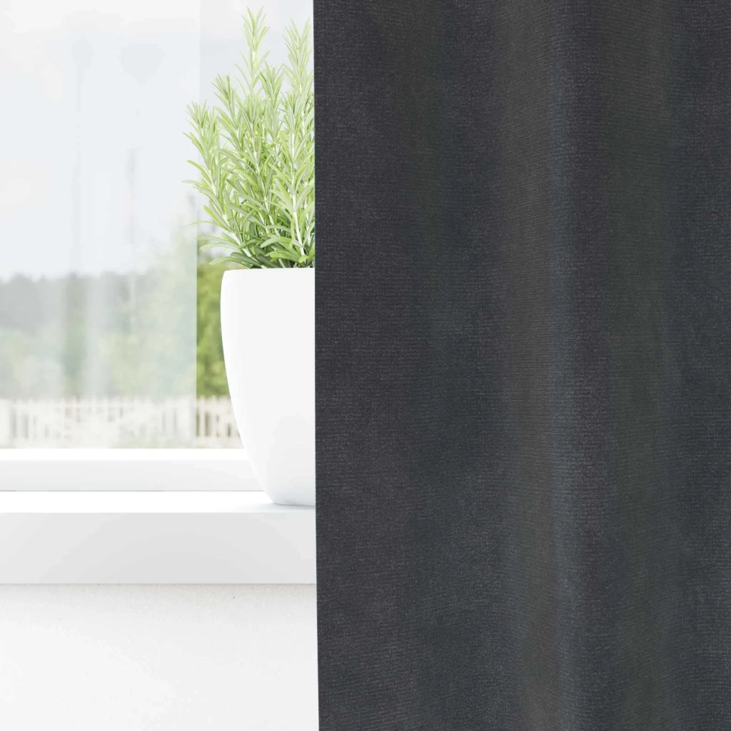 Tende Oscuranti | Tende Blackout 2 pz Grigio chiaro 140 x 140 cm Velluto