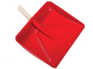 PALA IN POLIPROPILENE PER NEVE E GRANAGLIE ROSSA- - cm.45x36h. - 4 pezzi