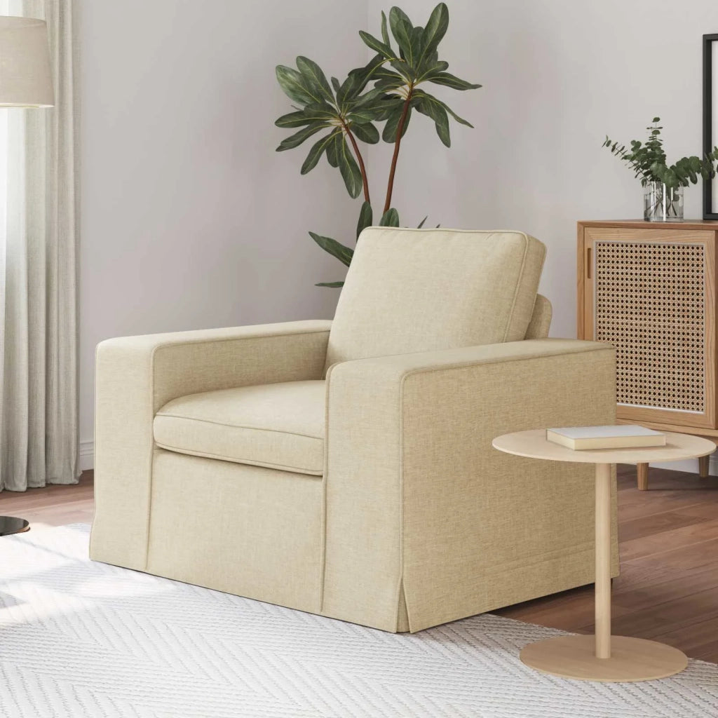 Divano Crema 103 x 80 x 82 cm Tessuto 42024381
