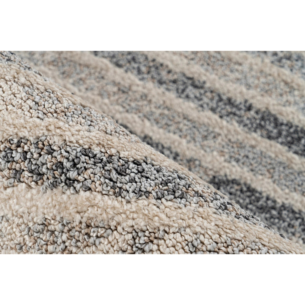 Tappeto moderno Rhombus in beige e grigio 80x150 cm