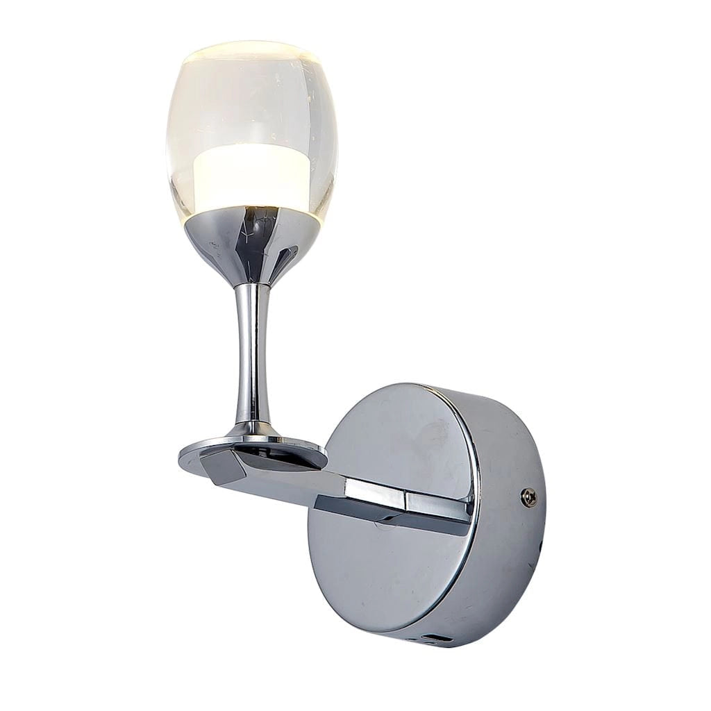 Applique LED Milagro Coppa ML307 5W cromata trasparente 4000K