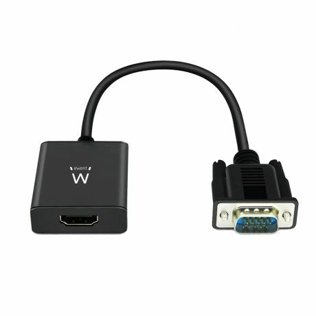 Ewent EW9866 cavo e adattatore video 0,202 m VGA (D-Sub) HDMI + 3.5mm Nero