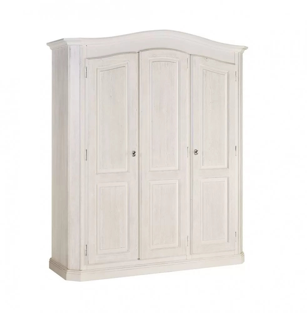 Camera da letto completa legno abete shabby chic bianco - Mobili 2G