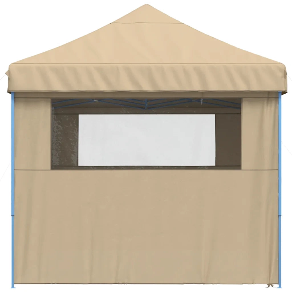 Tendone per Feste Pieghevole Pop-Up con 4 Pareti Beige 4004951