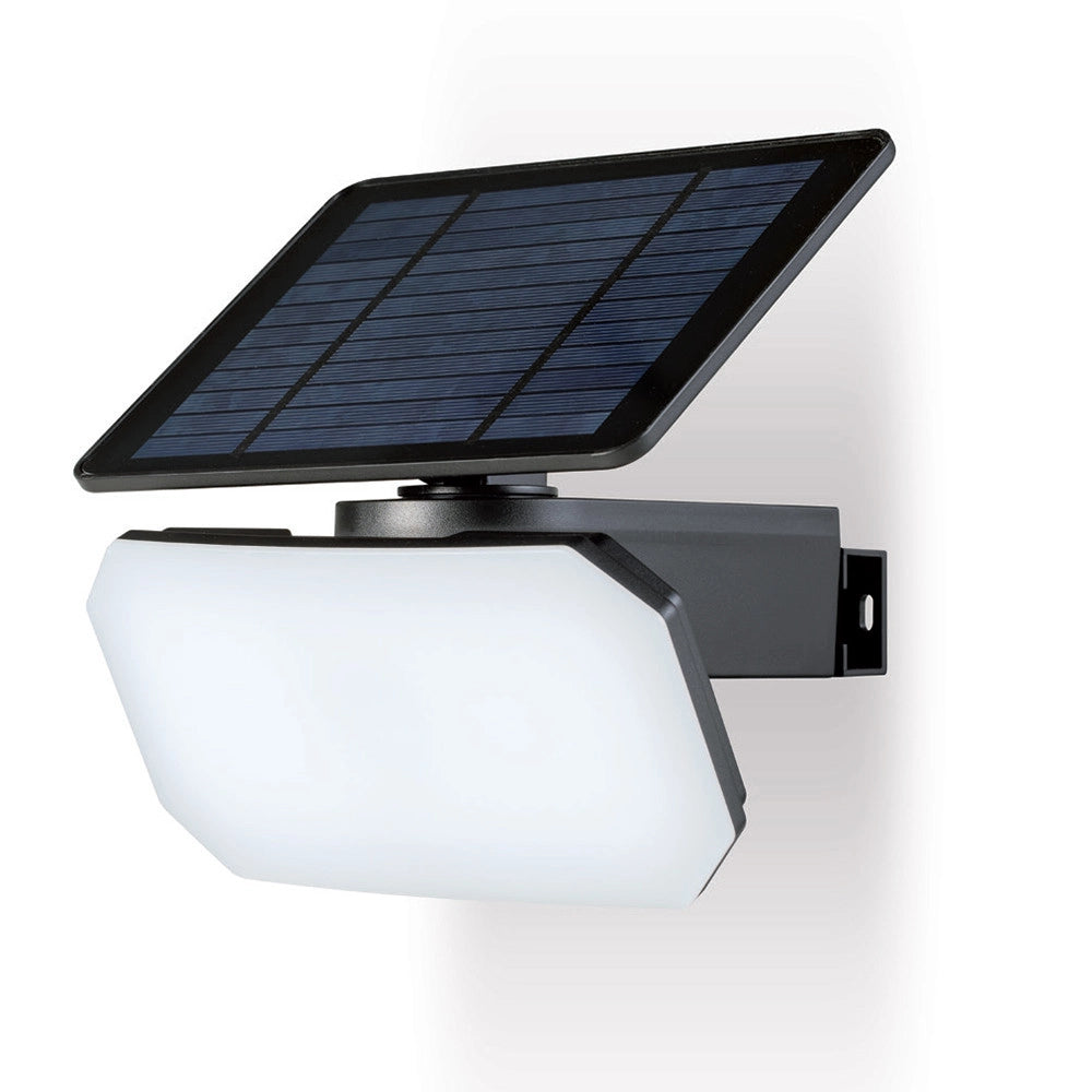LAMPO Applique Solare Led Con Pannello e Luce Orientabili 99223 Sovil