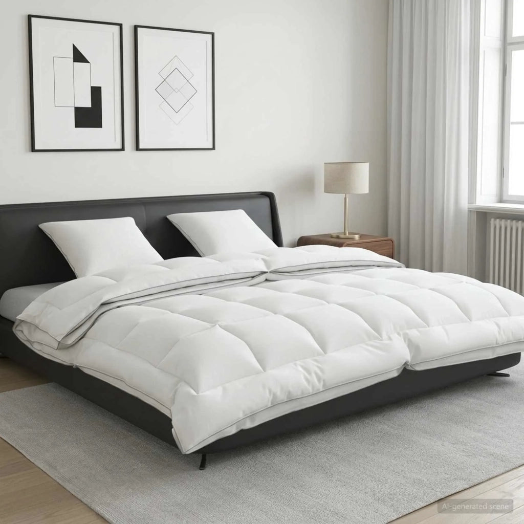 Set di piumone e cuscini 3 pcs 200x240 cm 4 stagioni Lana 3441538