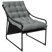 Divano da esterno imbottito ¨C Minimal ¨C Grigio/Nero 62x110x88 cm