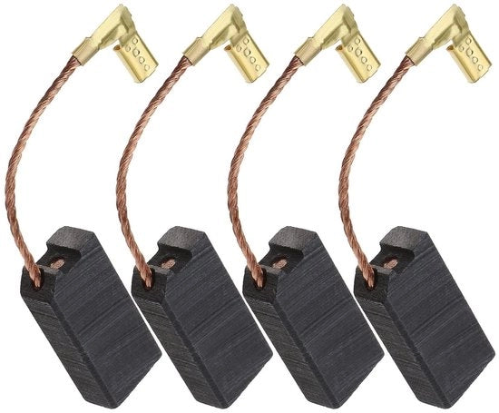 2 Paia di pennelli a setole di acciaio con spegnimento automatico 6x10x20mm per RGE 110 120 125 130 140 - Duraturo, Efficiente, Accessorio di Ricambio