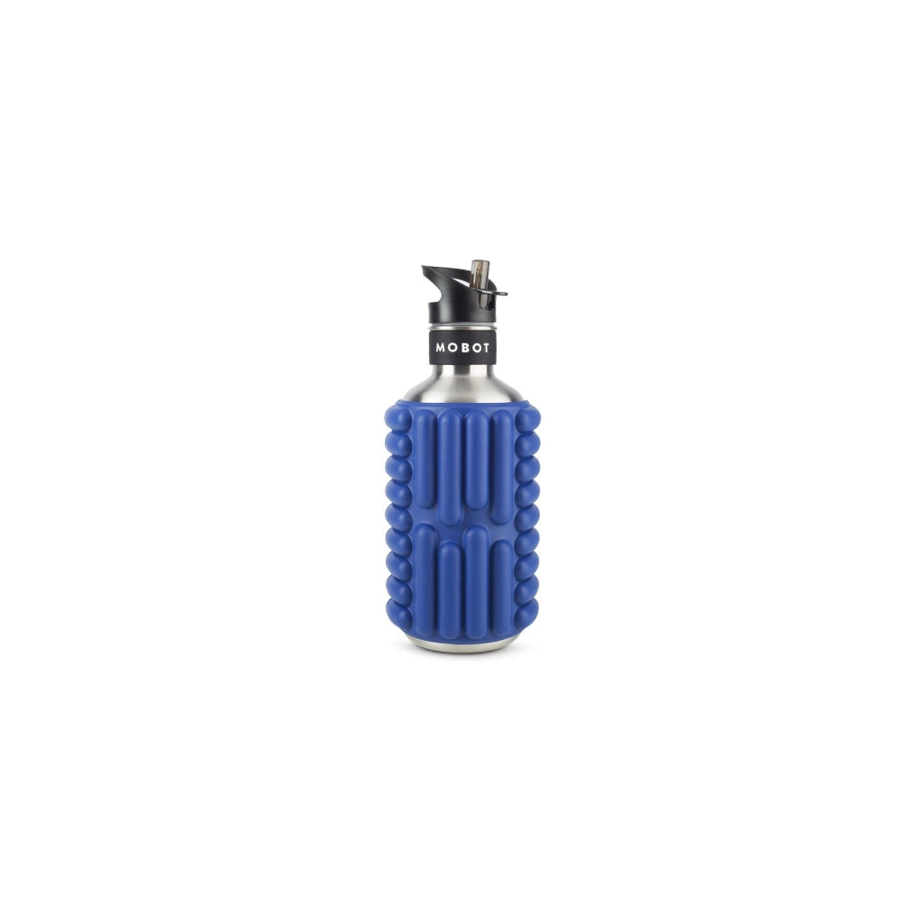 Bottiglia sportiva - Mobot - Funzione rullo massaggiante 2 in 1 - Blu