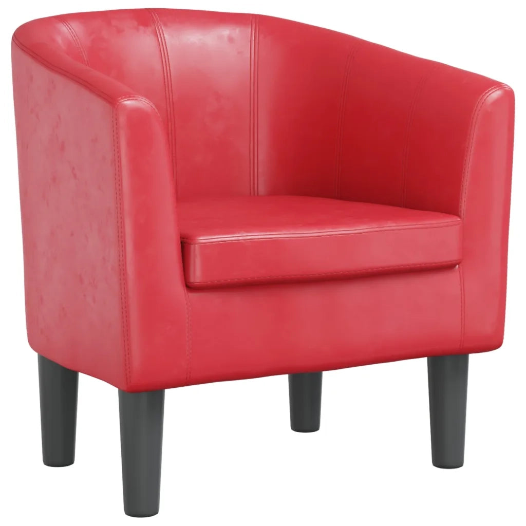 Poltroncina a Pozzetto Rossa in Similpelle 356490