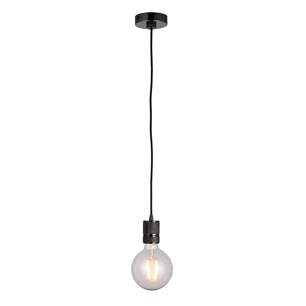 Sospensione industriale URBAN nero cromo E27 Endon