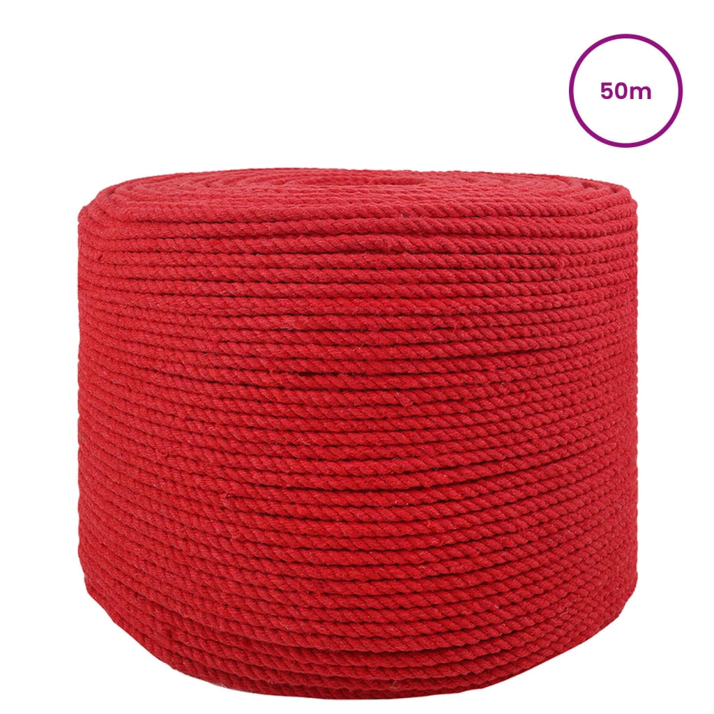 Corda Rosso 0,4 x 0,4 x 5000 cm Cotone 42011893