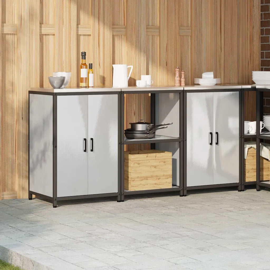 Set di Stoccaggio per Cucina 3 pcs Argento Acciaio inossidabile 3392698