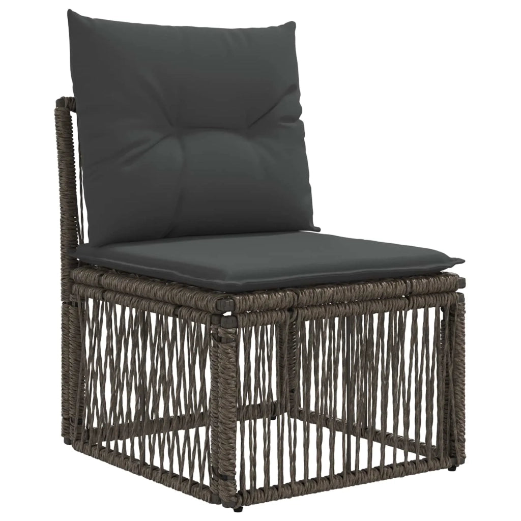 Set Divano da Giardino 12 pz Grigio polyrattan 3436163