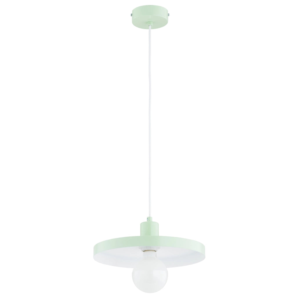Lampada a sospensione minimal verde pastello E27 Alfa LITO