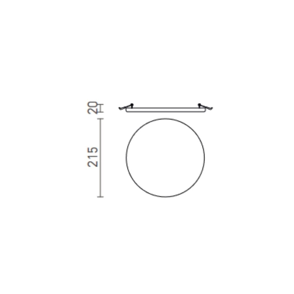 Lampada BELI R 21 da incasso  acrilico 230V LED 24W IP65  3000K