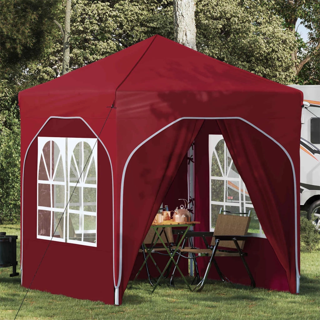 Tenda per feste a pop-up-Gazebo 192 x 192 x 245 cm Borgogna 248429