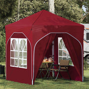 Tenda per feste a pop-up-Gazebo 192 x 192 x 245 cm Borgogna 248429
