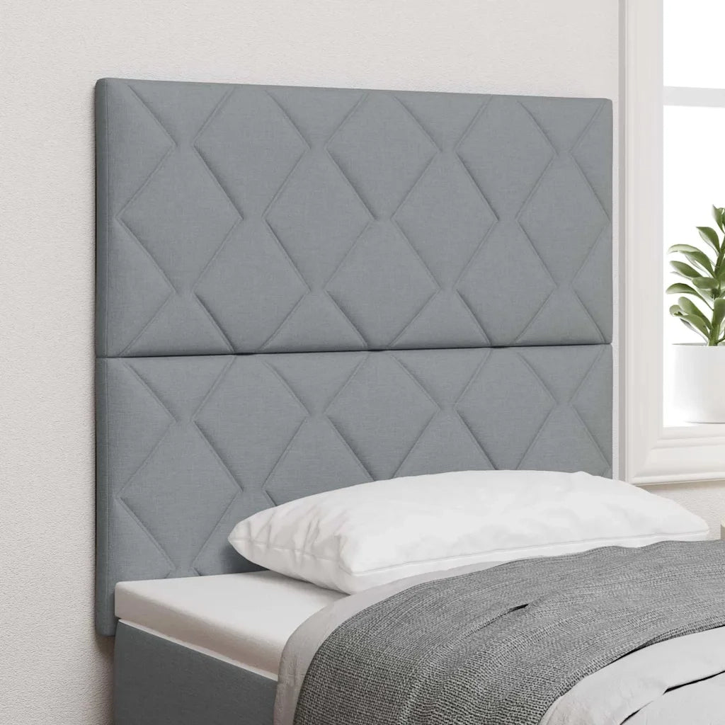 Testiera | Testata Grigio chiaro 100 cm Tessuto