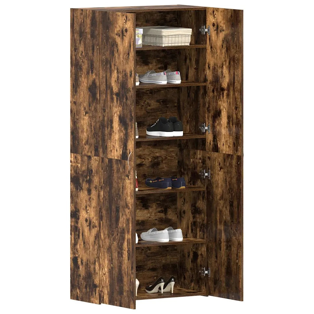 Scarpiera | Mobile per scarpe con porta Multicolore 80 x 35.5 x 180 cm