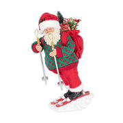 Babbo Natale sugli Sci Edward Decorazione Natalizia Bizzotto
