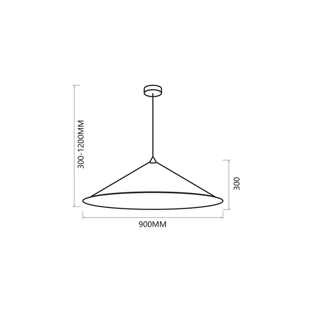 Lampada a sospensione Fuji nera/oro Ø90 E27 Milagro