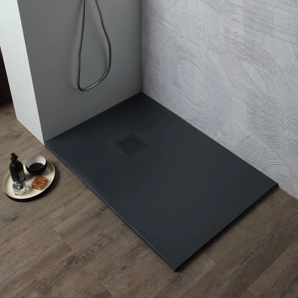 Piatto doccia 120x80 in resina antracite