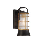 Applique esterna industriale bronzo oro E27 IP44 Quintiesse