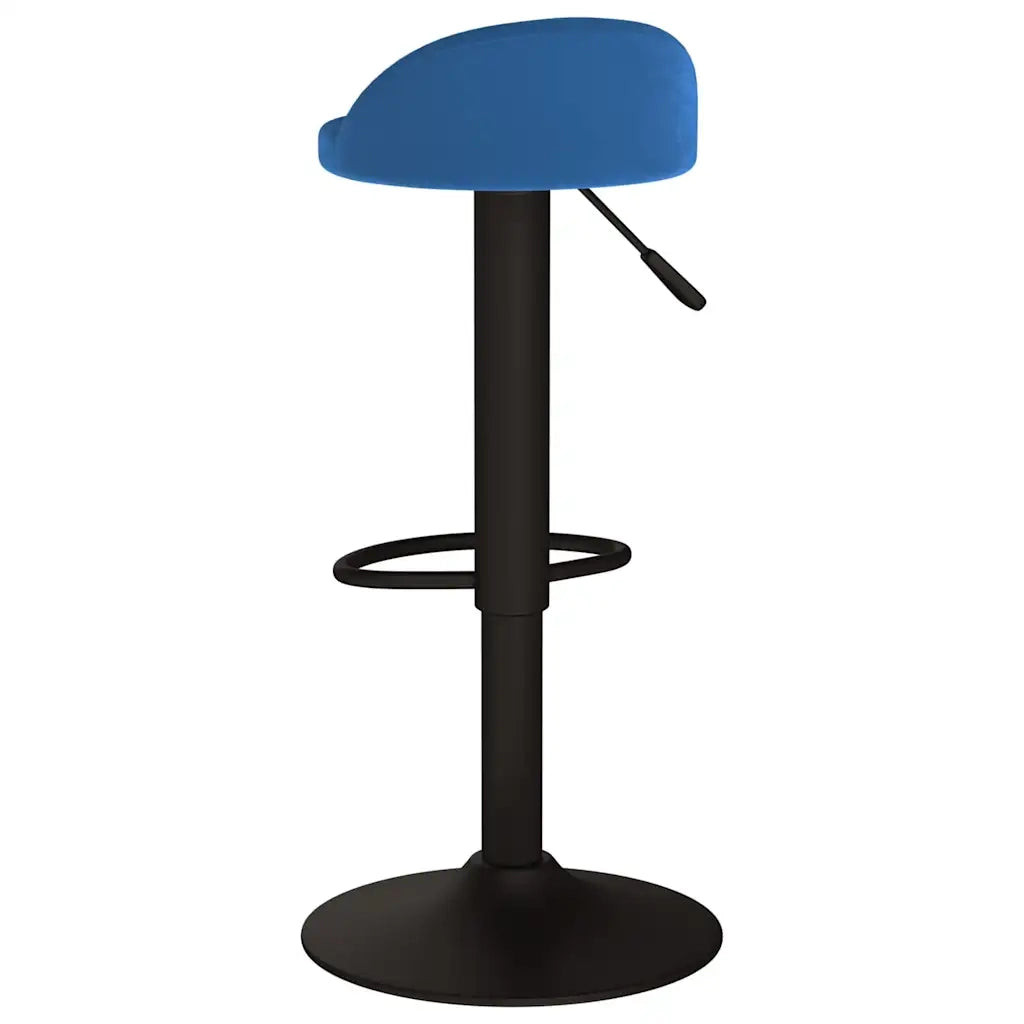 Sgabello da Bar Blu in Velluto 333594